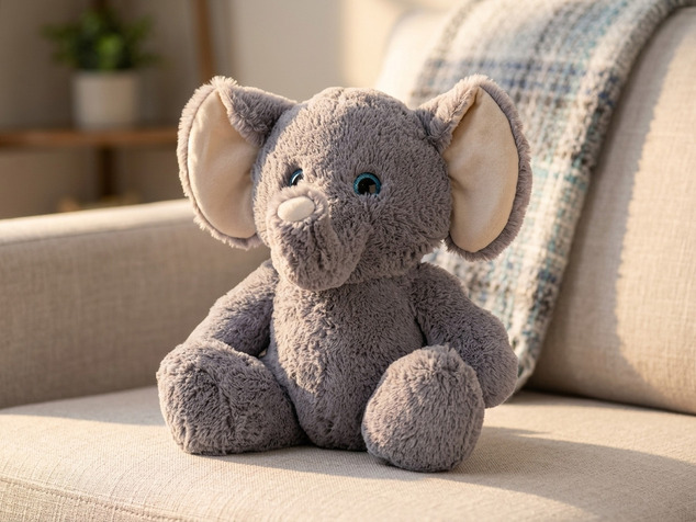 Plush Friends slon plyšový sediaci 0m+ 50 cm
