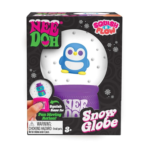 Schylling NeeDoh Boule à neige de Noël compressible