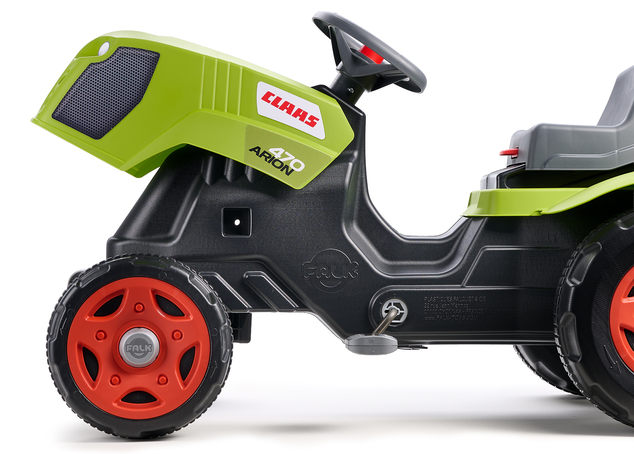 Falk Tractor de pedales Claas Arion 470 con remolque