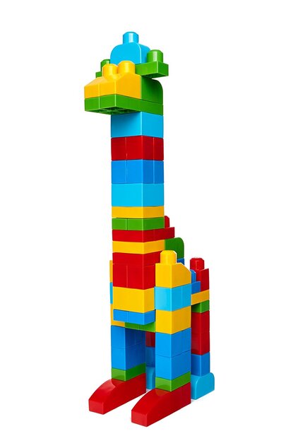 Mattel Mega Bloks große Würfeltüte - blau (80)