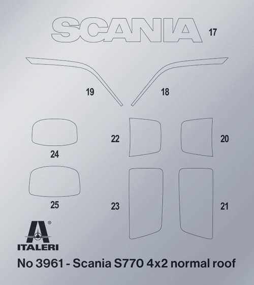 Model Kit truck 3965 - Scania S770 V8 "White Cab" (1:24)