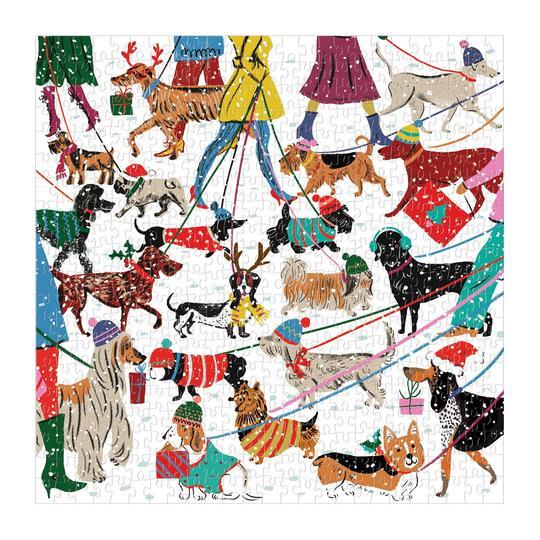 Galison Puzzle Psići zimi 500 dijelova
