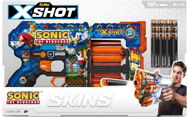ZURU X-SHOT SKINS SONIC s 12 náboji