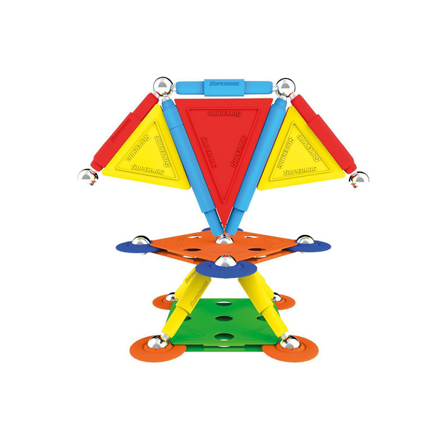 SUPERMAG magnetická stavebnica Multicolor 45ks