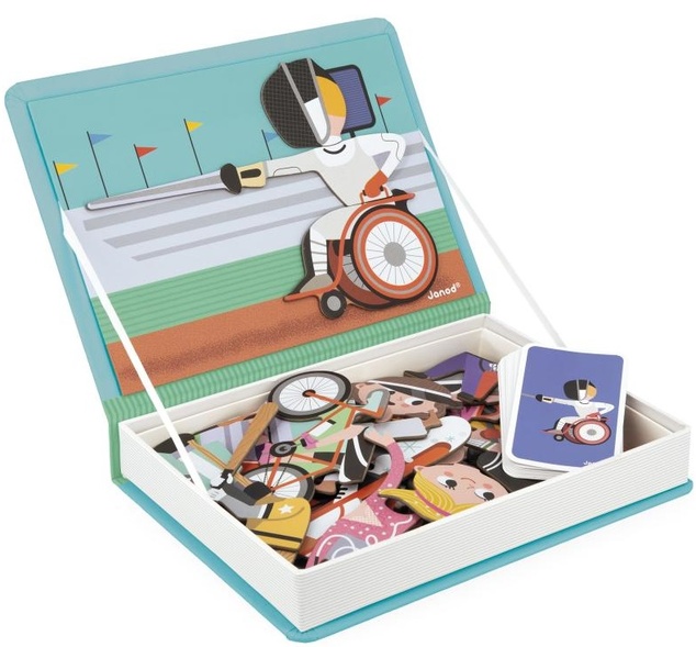 Janod Magnetibook Šport Magnetická kniha pre deti