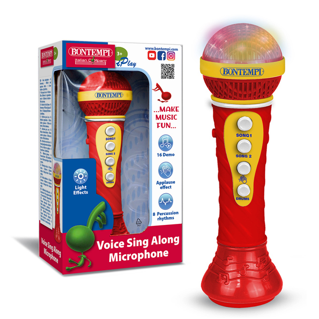Bontempi Mikrofón Voice Sing-a-Long červený