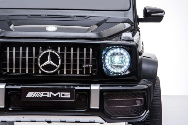Elektrické autíčko Mercedes G63 12V, čierne, Jednomiestné sedadlo, Lítiová batéria