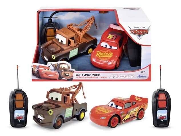 Dickie RC Cars Lightning McQueen und Hook Twin Pack 14 cm, 1:32, 1kan