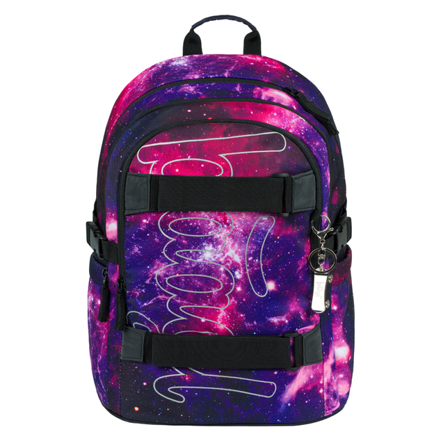 BAAGL SET 5 Skate Galaxy: Rucksack, Federmäppchen, Beutel, Gürteltasche, Laptop-Hülle
