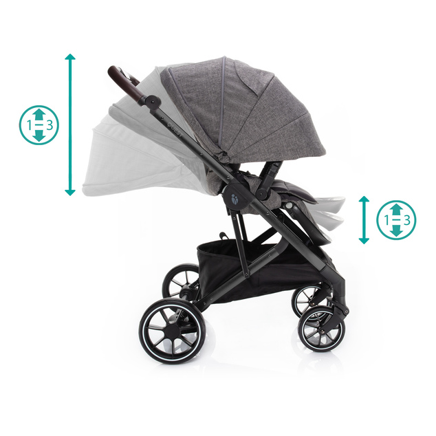 Kinderwagen Quest, Tornado Grau/Schwarz