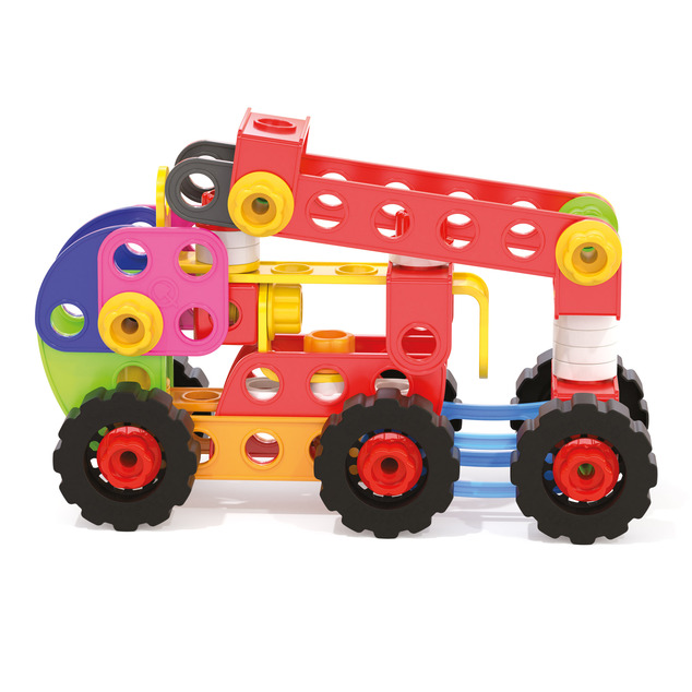 Quercetti Tecno Jumbo Toolbox - konštrukčná stavebnica - 86 ks