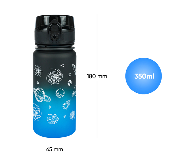 BAAGL Tritan-Trinkflasche Gradient Universe, 350 ml