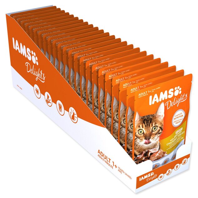 Kapsička IAMS kura a morčacie v omáčke 85g