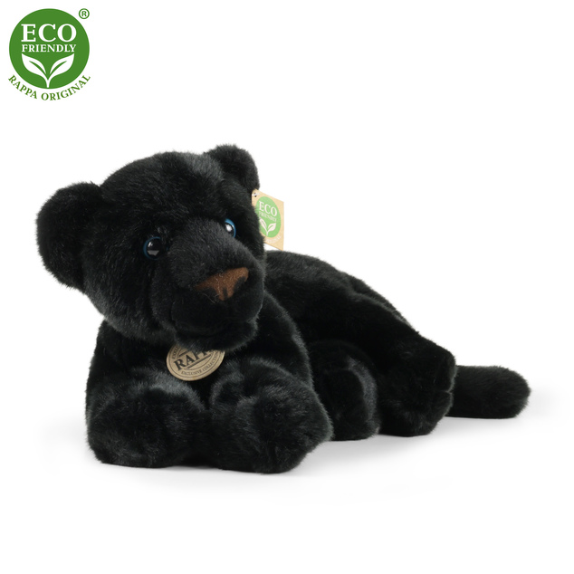 Plüsch schwarzer Panther liegend 34 cm ECO-FRIENDLY