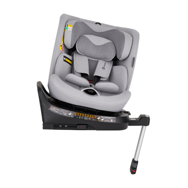 PETITE&amp;MARS Столче за кола Twistguard Pro i-Size Gentle Grey Air 40-150 cm(0-36 kg)