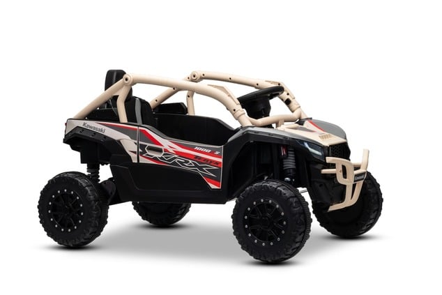 Elektrické autíčko Kawasaki TERYX KRX 1000 12V, khaki, jednomiestne, odpružená zadná nápra