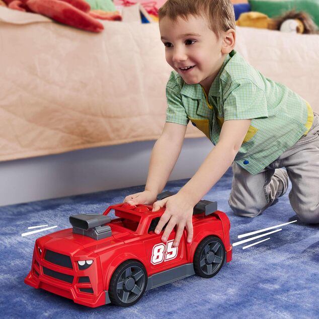 Mattel Mega Bloks Gradbeni komplet dirkalnega avtomobila 3 v 1