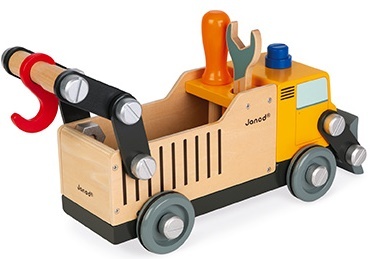Janod Drevené auto a stavebnica Nákladné auto BricoKids