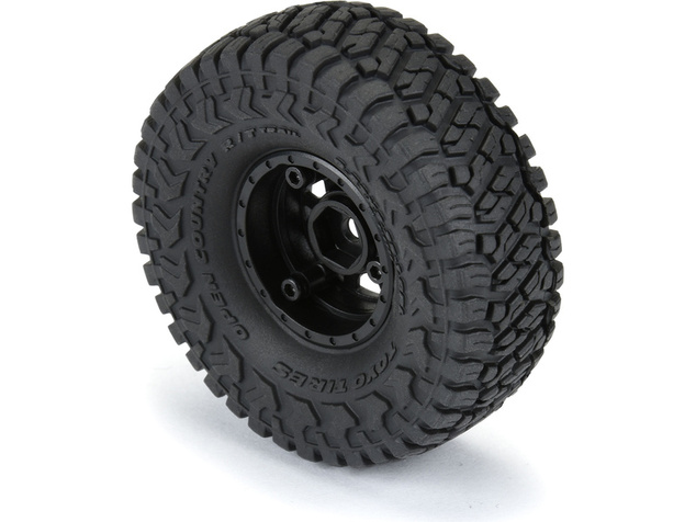 Pro-Line koleso s pneu 1:24 Toyo Open Country 1.0", disk H7 čierny+ (4)
