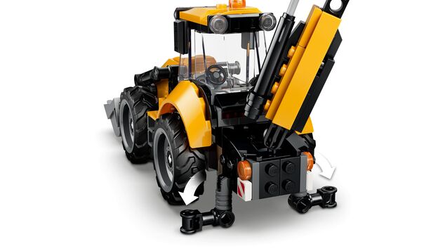 LEGO® City 60480 Žltý nakladač s rýpadlom