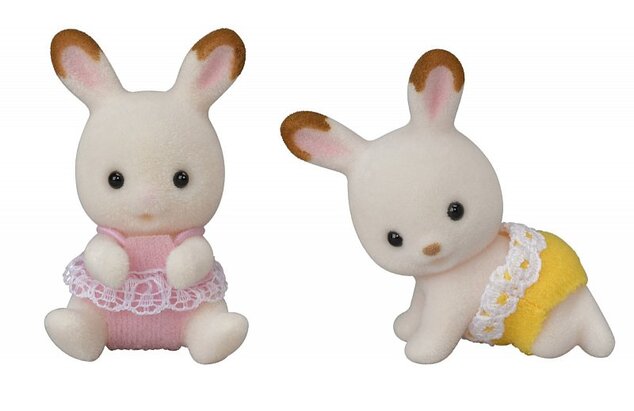 Sylvanian Families Dvojčatá Chocolate králikov s kočíkom