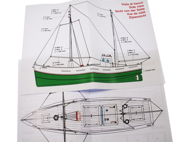 Mantua Model Rybárska loď Amalfi 1:35 kit
