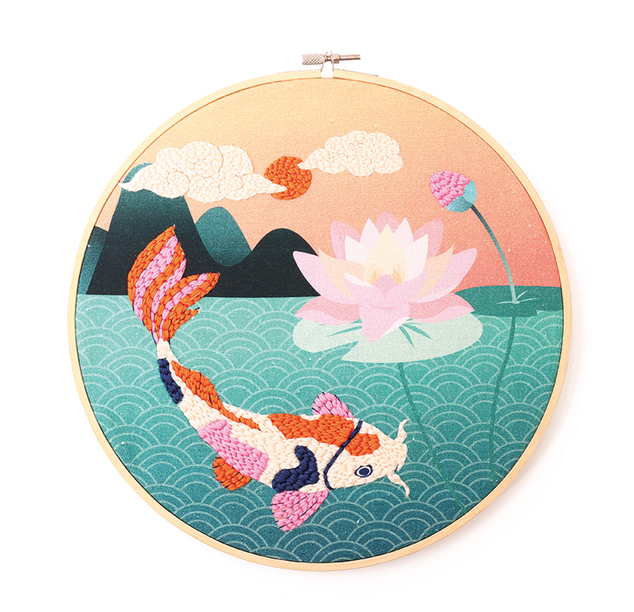 GRAINE CREATIVE Sada punch needle Ryba