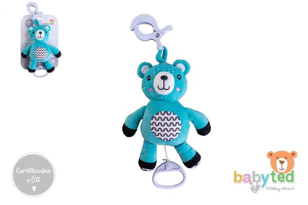 Medvedík babyted naťahovací plyš 30cm záves na postieľku/kočík