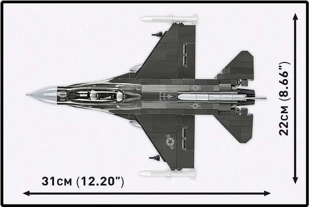 Cobi 5914 Armed Forces F-16D Fighting Falcon, 438 k, 1 f