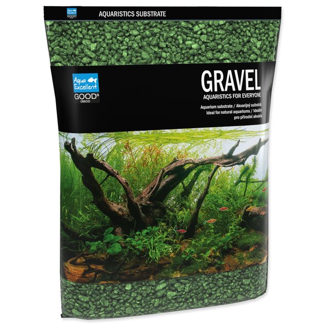 Piesok Aqua Excellent olivově zelená 3-6mm 3kg
