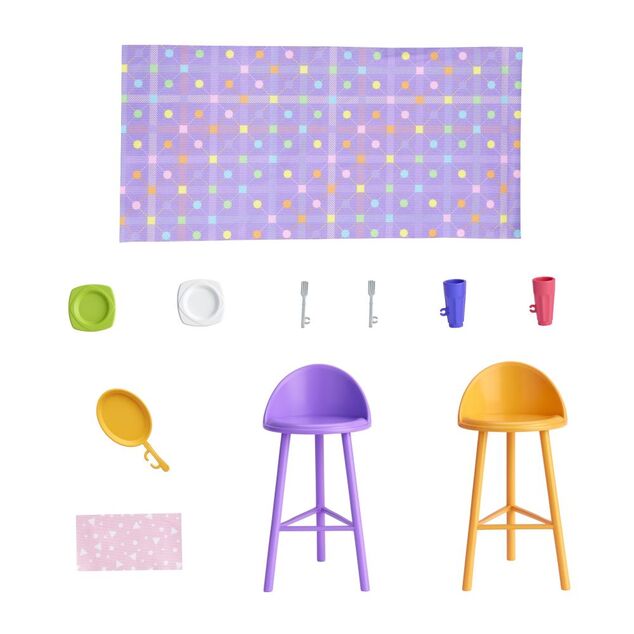 Mattel Barbie Puppenhaus mit Puppe