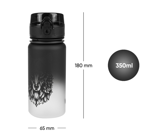 BAAGL Tritanová fľaša na nápoje Gradient Vlk, 350 ml