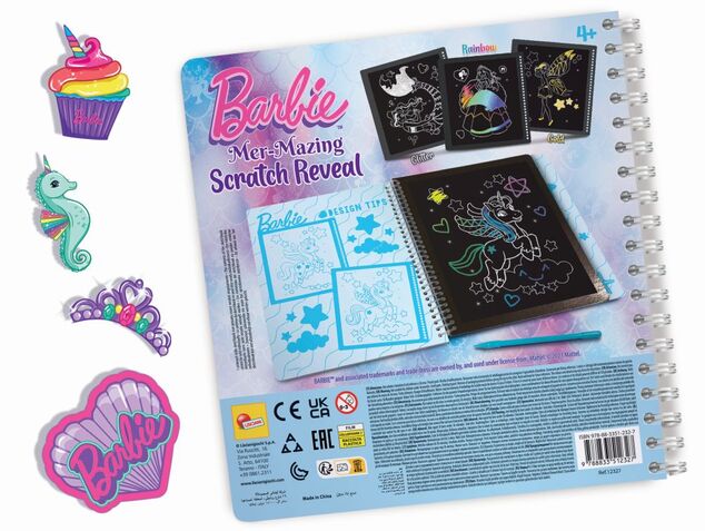 Barbie sketch book mer-mazing scratch reveal