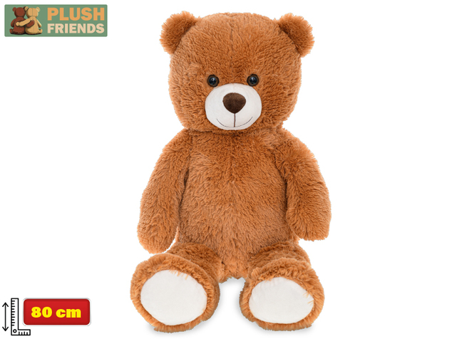 Plush Friends medveď plyšový 80cm tmavo hnedý
