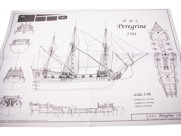 COREL HMS Peregrine 1749 1:96 kit