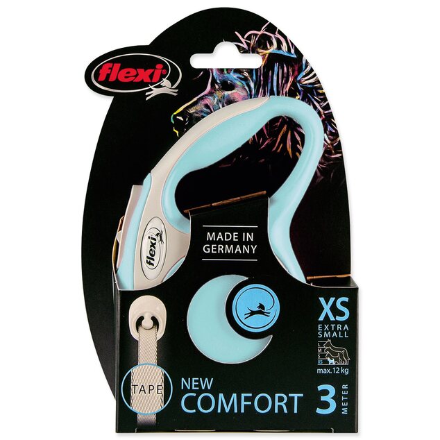 Vodítko Flexi New Comfort páska XS svetlo modré 3m