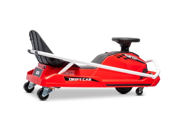 Beneo Motors Drift Kart 24V, rosso, 300W Motore Brushless, Batteria al Litio,