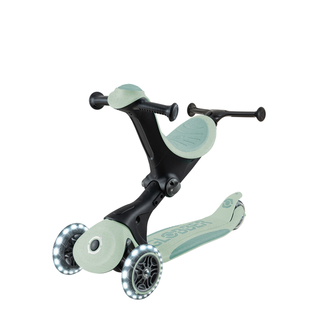 Globber kolobežka Go Up deluxe lights ecologic 360 ° pistachio