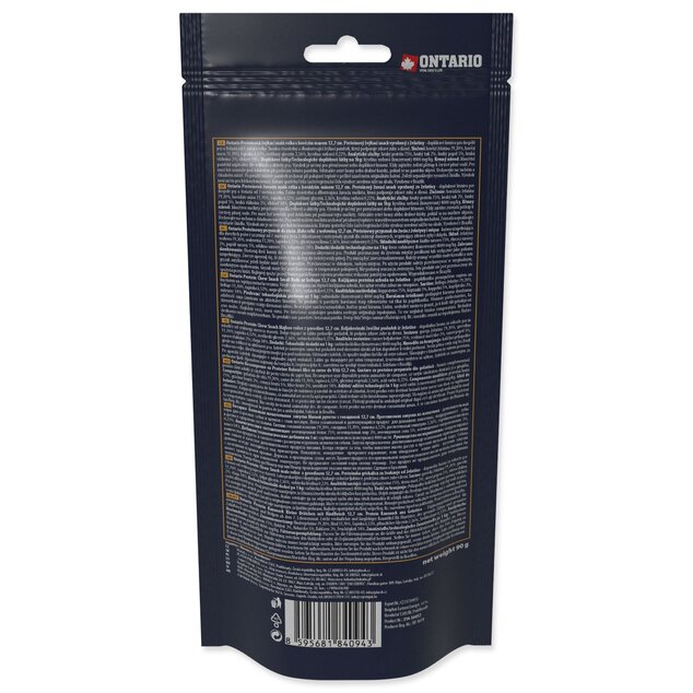 Pochúťka Ontario Protein hovädzie, žuvacia rolka malá 2ks 12,7cm, Medium