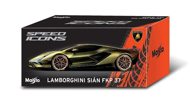 Maisto - Speed Icons - Lamborghini Sián FKP 37, matne zelená, 1:64