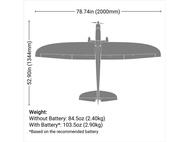 E-flite Conscendo 2.0m BNF Basic AS3X+ SAFE Select