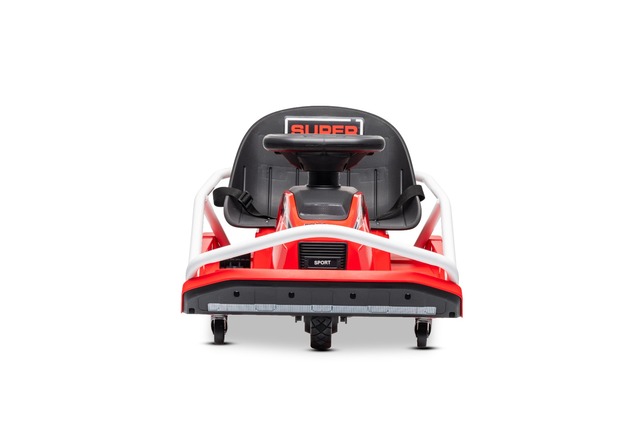 Beneo Motors Drift Kart 24V, rosso, 300W Motore Brushless, Batteria al Litio,