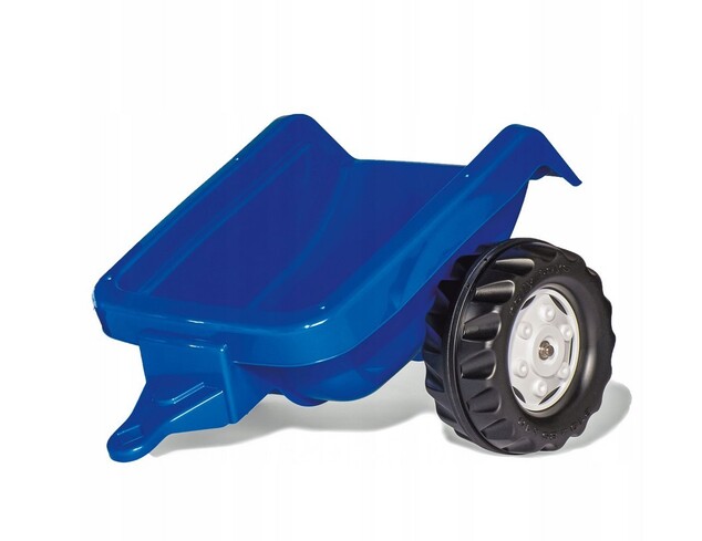 Rollytoys Šliapací traktor Rolly Kid New Holland modrý s nakladačom a vlečkou