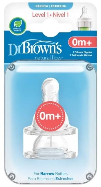 Dr.Browns Cumlíky Options+ na úz.fľašu Level-1 2ks