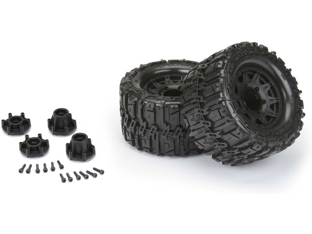 Pro-Line kolo 2.8", pneu Trencher HP Belted, disk Raid H12 čierny (2)