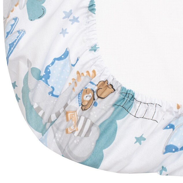 Baumwoll-Bettlaken für Kinderwagen New Baby Dráčik 35x75 cm