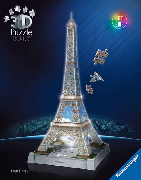 Ravensburger Iconics: Eiffelova veža, LED