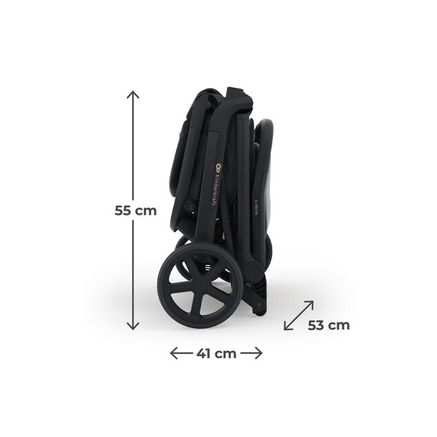 Kinderkraft Select Kočík športový Nubi 3 Midnight Black