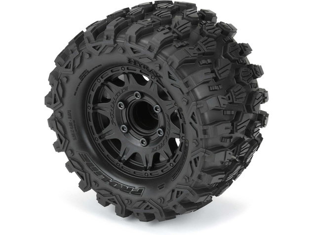 Pro-Line koleso 2.8", pneu Hyrax, disk Raid H12 čierny (2)