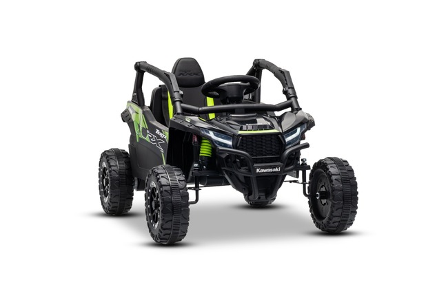 Elektrické autíčko Kawasaki TERYX KRX 1000 12V, čierne, jednomiestne, odpružená zadná nápr